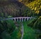 Historic railway viaduct near Telgart in Slovakia