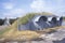 The historic Redstone Rocket Test Site and its bomb bunker at the George C. Marshall Space Flight Center in Huntsville, Alabama