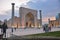 Historic Registan square with three madrasahs: Ulugh Beg, Samarkend, Uzbekistan