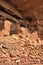 Historic remains high in the Red rocky cliffs of Arizona