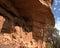 Historic remains high in the Red rocky cliffs of Arizona