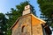 Historic renovated brick chapel from XIX century, Milowka, Poland.