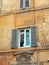 Historic Rome Apartment Building, Faded Stucco, Italy