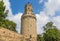 Historic round tower in the center of Andernach