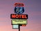 Historic Route 66 neon sign