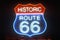 Historic Route 66 neon sign