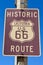 Historic route 66 sign