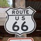 Historic Route 66 Signpost in Hackberry. Arizona