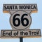 Historic Route 66 Signpost in Santa Monica