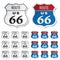 Historic route 66 stickers