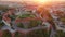 Historic royal Wawel castle in Krakow at sunrise, Poland.