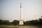 historic "sahid minar" in the memory of freedom fighters at kolkata, india