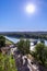 Historic Saint Benezet bridge on the Rhone river in Avignon city