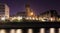 historic salvator church and townhall duisburg germany in the evening