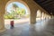 Historic sandstone original wall arches and Memorial Church