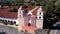 The historic Santa Barbara Spanish Mission in California, USA 2022. video from the drone