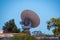 Historic satellite dish at the Carnarvon Space and History Museum in Western Australia