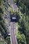 Historic Semmering mountain railway track