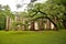 Historic Sheldon Church ruins in Charleston, South Carolina