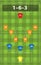 Historic soccer formation 1-6-3