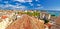 Historic Split rooftops panoramic view