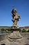 Historic statue on the ALTE MAINBRÃœCKE bridge in WÃ¼rzburg, Germany