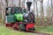 Historic steam locomotive used for exploration of Dutch moorland