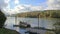 Historic Sternwheeler Docked Along Willamette River in Oregon City in Fall Season