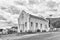 Historic synagogue, now museum, in Piketberg. Monochrome