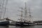 Historic tall ships in Amsterdam