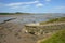 Historic tidal river bank erosion protection scheme at Purton Hulks, Gloucestershire, UK