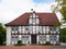 Historic timber-framed town hall in Barsinghausen, Germany