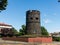 Historic torreon of Valdivia city. Historic torreon of los canelos with blue clear sky in Valdivia, Chile