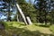 Historic Totem Poles, Skedans, Haida Gwaii