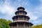 The historic tower Chinesischer Turm of Munich in Bavaria