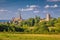 Historic town of Autun with St. Lazare Cathedral at sunset, Burgundy, France