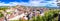 Historic town of Breisach cathedral and rooftops panoramic view