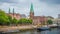 Historic town of Bremen with Weser river, Germany