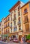 Historic townhouses in Plaza Nueva Square, Granada, Spain