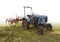 Historic tractor with agricultural device