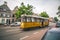 A historic trolley in Rotterdam, Netherlands