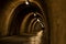 Historic underground tunnel under Zagreb historic town, capital of Croatia