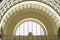 Historic Union Station ceiling arch and detail