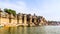 Historic Varanasi ghats, ancient] temples and buildings along the river Ganges