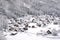 Historic Villages of Shirakawa-go and Gokayama, Japan. Winter in Shirakawa-go, Japan.