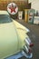 Historic vintage roadside motel on old Route 66 welcomes old cars and guests in Barstow California