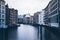 Historic warehouses at Nikolaifleet canal in Hamburg