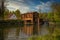 A historic water mill in Brzeski on the Grabia River in central Poland.