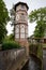 Historic water tower in Bad Muenster am Stein-Ebernburg