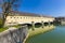 Historic weir at the river Isar in Munich